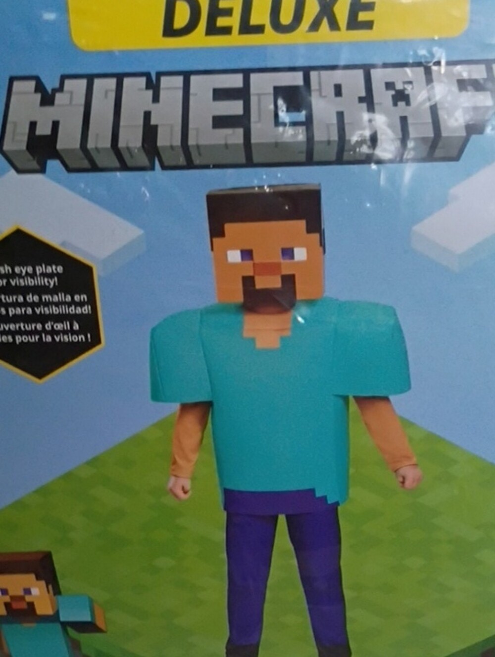 Spirit Minecraft Steve Costume Sz. 7/8